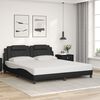 vidaXL Bedframe "Viana" zonder matras kunstleer zwart 180x200 cm