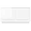 vidaXL Tv-meubel 80x35x45 cm bewerkt hout hoogglans wit