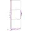 vidaXL Schuifdeur 76x205 cm gehard glas en aluminium zwart