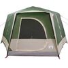 vidaXL Huisje Tent met dak met opslag Groen en Wit 333 x 317 x 194 cm