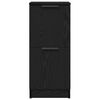 vidaXL Dressoir 2 pcs Zwart Eiken 30 x 30 x 70 cm Bewerkt hout