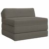 vidaXL Vouwbare Bankbed Lichtgrijs 200 x 70 x 10 cm Katoen Stof