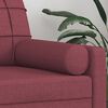 vidaXL Sierkussens 2 st 15x50 cm stof wijnrood
