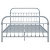 vidaXL Bedframe metaal grijs 140x200 cm