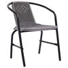 vidaXL Tuinstoelen 8 st 110 kg kunststof rattan en staal