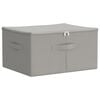 vidaXL Opbergbox 24 st Nonwoven stof 50 x 30 x 25 cm 37,5 L Grijs