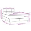 vidaXL Boxspring met matras fluweel roze 120x220 cm