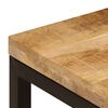 vidaXL Salontafel 100x50x35 cm massief mangohout en staal