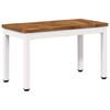 vidaXL Salontafel Natuurlijk en Wit 60,5 x 30 x 36 cm