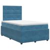 vidaXL Boxspringbed met matras Blauw 120 x 200 cm Fluweel