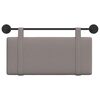 vidaXL Hangend Hoofdeinde Wandgemonteerd Taupe 100 x 55 x 5 cm Stof