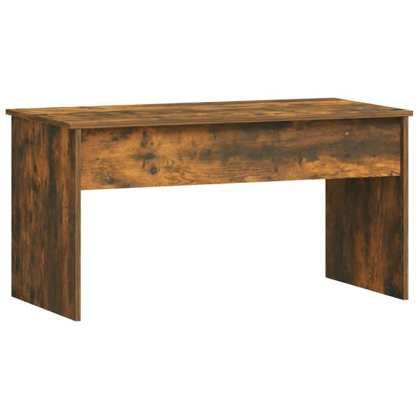 vidaXL Salontafel 102x50,5x52,5 cm bewerkt hout gerookt eikenkleurig