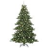 vidaXL Kunstmatige Inklapbare Kerstboom met 300 LED Groen 240 cm PVC