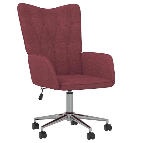 vidaXL Relaxstoel stof wijnrood