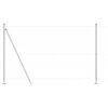 vidaXL Afrasteringspaal Zilver 100 x 1,4 m (50 mm gaas) Staal