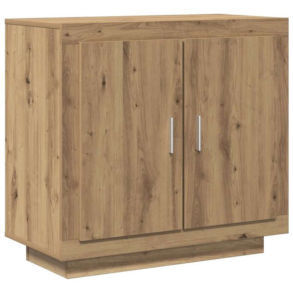 vidaXL Dressoir 80x40x75 cm bewerkt hout artisanaal eikenkleur