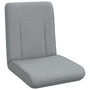 vidaXL Verstelbare vlo stoelen Lichtgrijs Stof