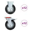 vidaXL 24 st Wielen 200 mm
