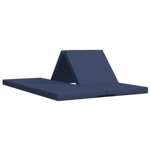 vidaXL Vouwbare Bankbed 140 x 67 x 15 cm Blauw