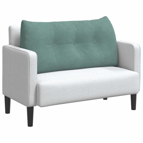 vidaXL Rugkussen Zeegroen 100 x 24 x 50 cm Fluweel