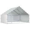 vidaXL Kippenhok met dak Zilverkleurig 300 x 200 x 190 cm