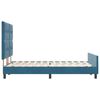 vidaXL Boxspringbed met hoofdeinde Donkerblauw 160 x 200 cm Fluweel