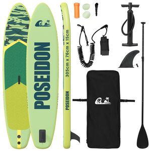 vidaXL Opblaasbaar Stand Up Paddle Board POSEIDON 305 x 76 x 15 cm