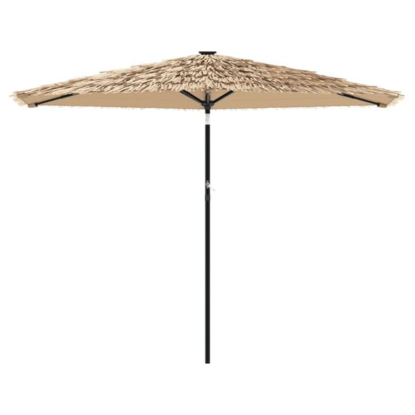 vidaXL Parasol met stalen paal 288x288x225 cm bruin