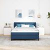 vidaXL Boxspringbed met matras met hoofdeinde Blauw 140 x 190 cm Stof