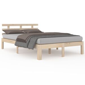 vidaXL Bedframe zonder matras massief hout 160x200 cm