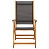 vidaXL Tuinstoelen inklapbaar 4 st massief acaciahout en textileen