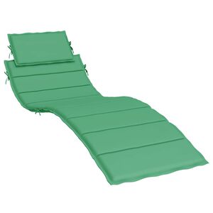 vidaXL Ligbedkussen 186x58x4 cm oxford stof groen
