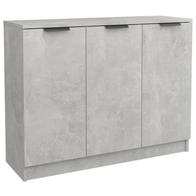 vidaXL Dressoir 90,5x30x70 cm bewerkt hout betongrijs