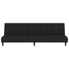 vidaXL Slaapbank 2-zits fluweel zwart
