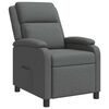 vidaXL Relaxfauteuil Donkergrijs Stof