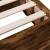 vidaXL Bedframe met lades bewerkt hout gerookt eikenkleurig 140x190 cm