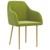 vidaXL Eetkamerstoelen 2 st fluweel lichtgroen