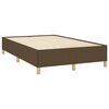 vidaXL Bedframe zonder matras 120x190 cm stof donkerbruin