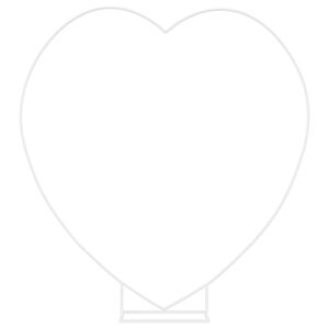 vidaXL Trouwrand Wit 195 x 35 x 211 cm Staal