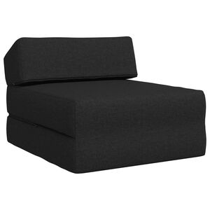 vidaXL Vouwbare Bankbed Zwart 60 x 70 x 41 cm Stof
