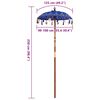 vidaXL Balinese Parasol Blauw 95 x 95 x 260 cm