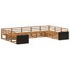 vidaXL Buiten bankenset 9 pcs Naturel Massief Acaciahout