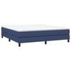 vidaXL Boxspring bed stof blauw 160x200 cm