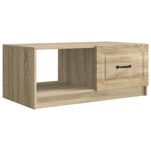 vidaXL Salontafel Sonoma Eiken 90 x 50 x 37 cm Bewerkt hout