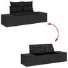 vidaXL Tuin Sofa Set 10 pcs Zwart Poly Rattan en Poedergecoat Staal