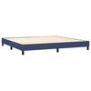 vidaXL Boxspring bed stof blauw 200x200 cm