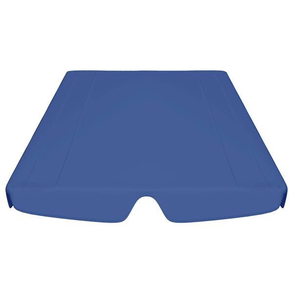 vidaXL Vervangingsluifel voor schommelbank 188/168x145/110 cm blauw