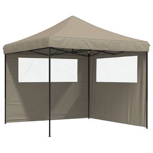 vidaXL Partytent 292 x 292 x 315 cm Taupe Oxford Stof