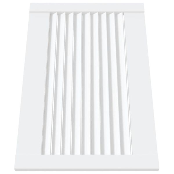 vidaXL Kastdeuren met lamellen 2 st 39,5x59,4 cm grenenhout wit