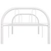 vidaXL Bedframe metaal wit 90x200 cm